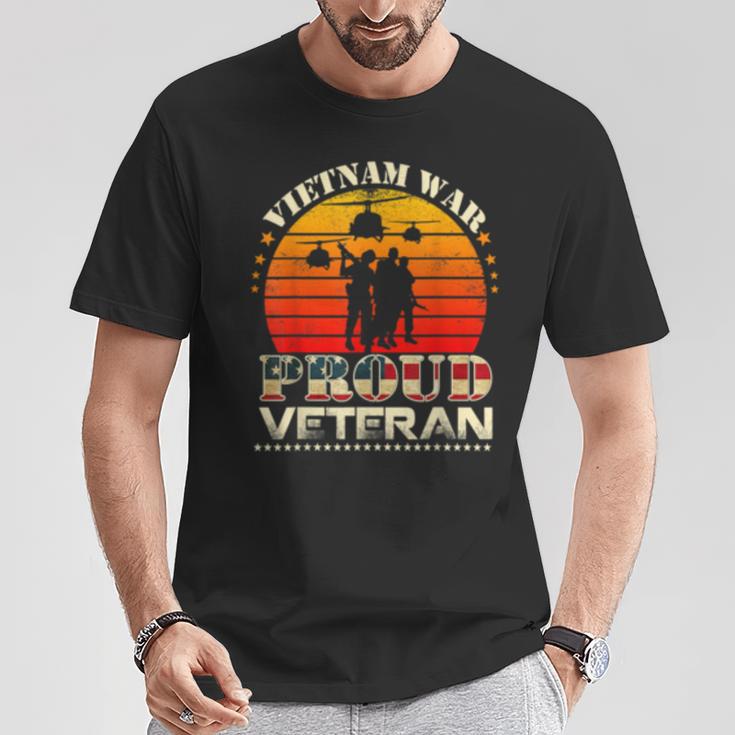 Proud Vietnam War Veteran For Military Men Women T-Shirt Unique Gifts