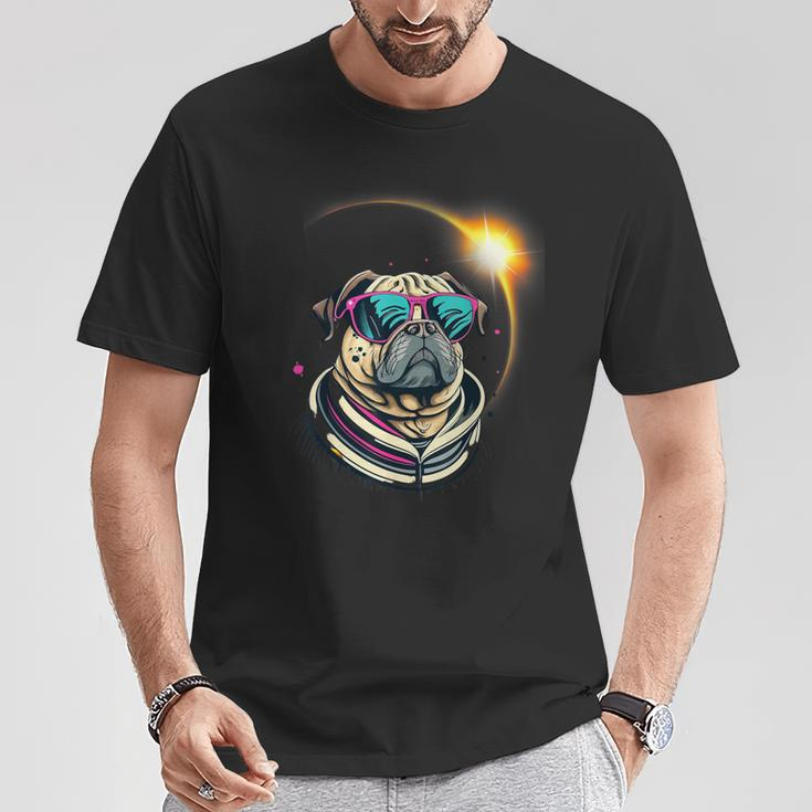 Pug Dog America 2024 Solar Eclipse Totality Accessories T-Shirt Funny Gifts
