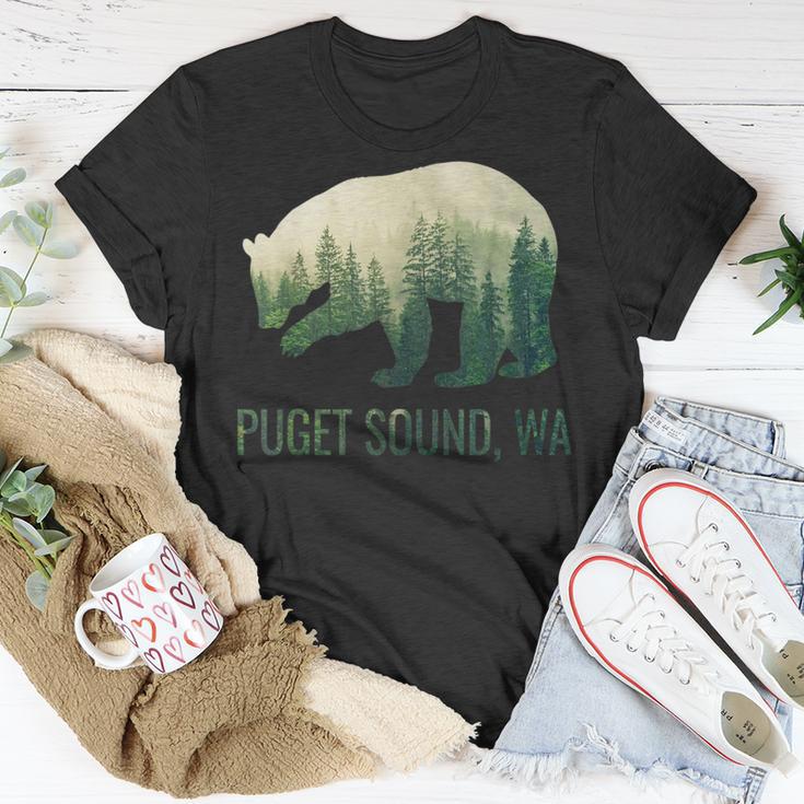 Puget Sound Bear State Of Washington Pacific Nw Wildlife T-Shirt Unique Gifts