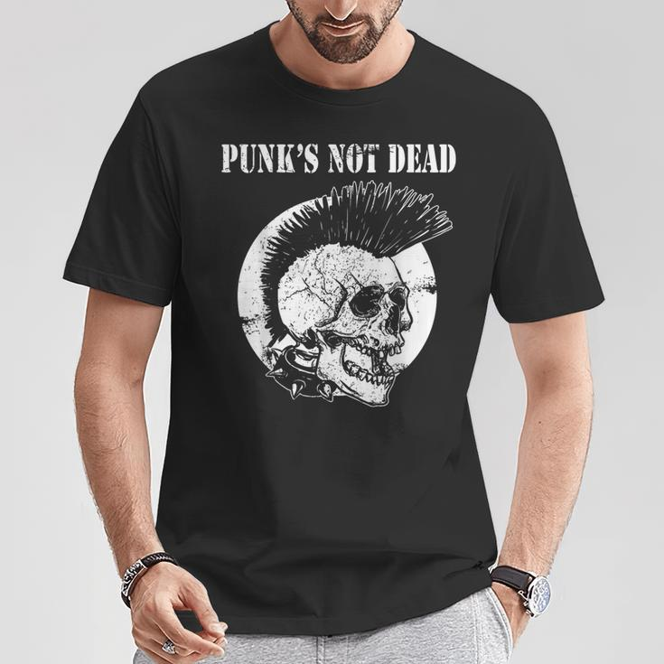Punk's Not Dead Punker Punk Rock Concert Skull S T-Shirt Lustige Geschenke