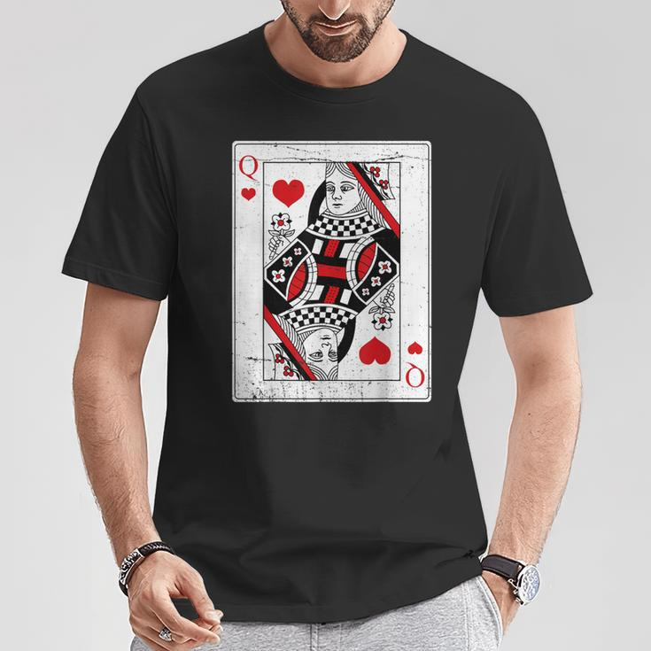 Queen Of Hearts Valentines Day Cool V-Day Couple Matching T-Shirt Funny Gifts