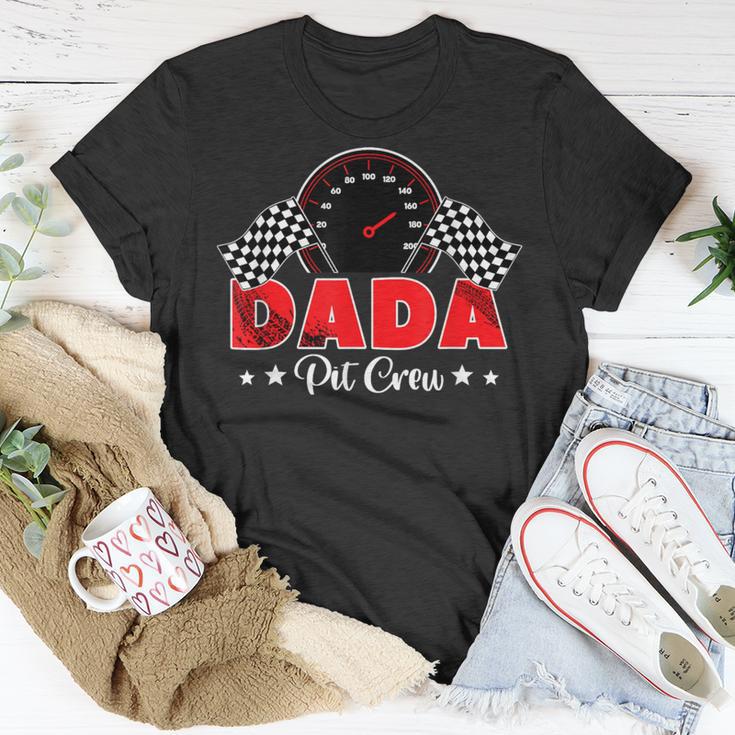 Race Car Racing Family Dada Pit Crew Birthday Party T-Shirt Unique Gifts