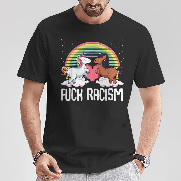 Racism Unicorn Anti Racism T-Shirt Lustige Geschenke