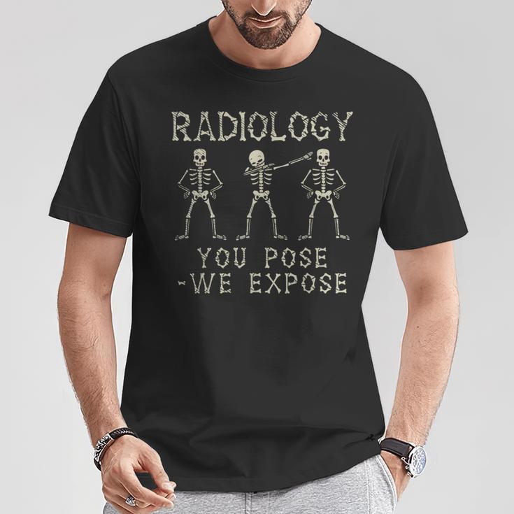 Radiologist Dabbing Skeleton X-Ray Radiology T-Shirt Lustige Geschenke