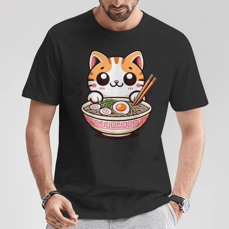 Ramen Cat Kawaii Anime Cat Ramen Lover Sweet T-Shirt Unique Gifts