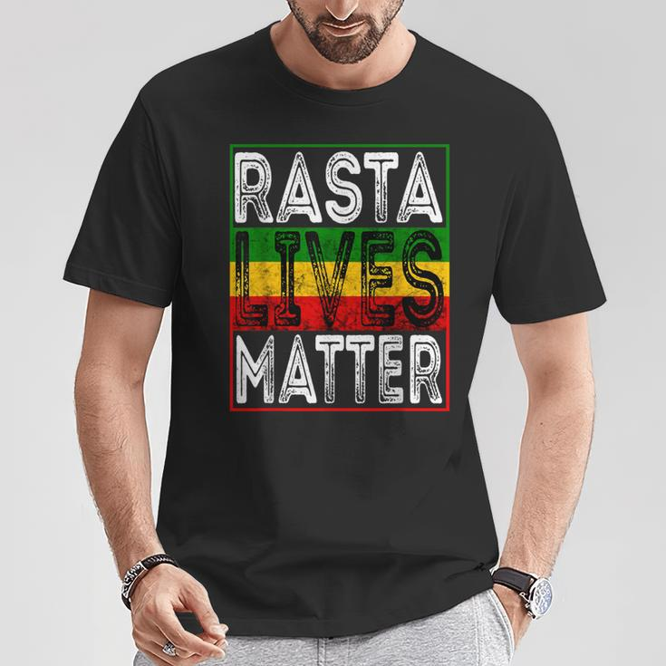 Rasta Lives Matter Reggae Music Rastafari Lover Dreadlock T-Shirt Unique Gifts
