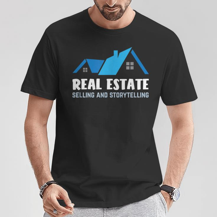Real Estate Selling And Storytelling For House Hustler T-Shirt Unique Gifts