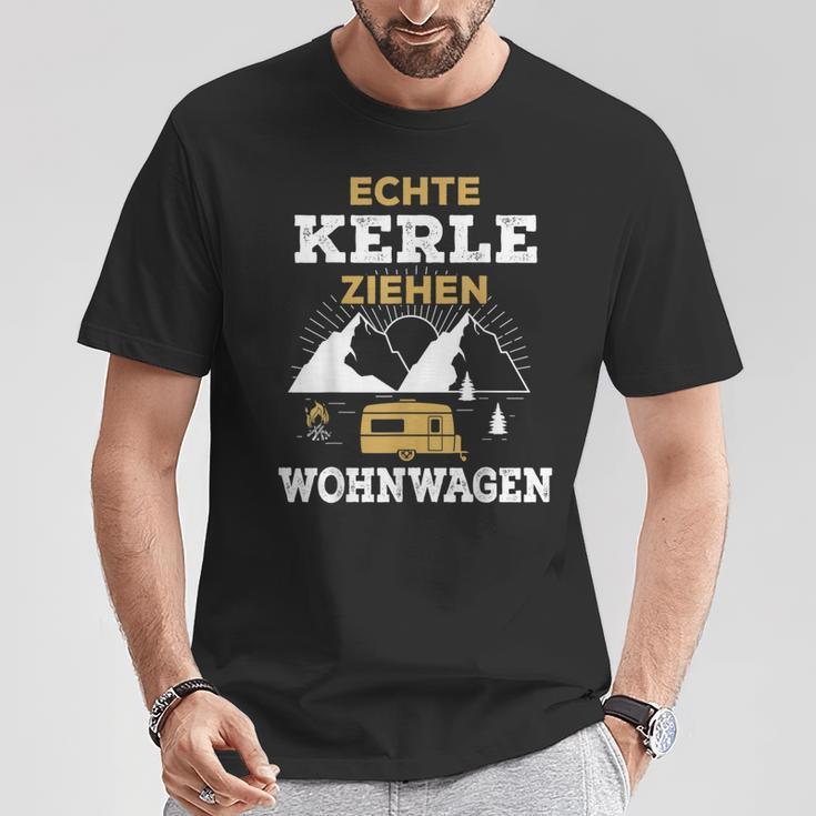 Real Kerle Ziehen Caravan Camping Motorhome Tent S T-Shirt Lustige Geschenke