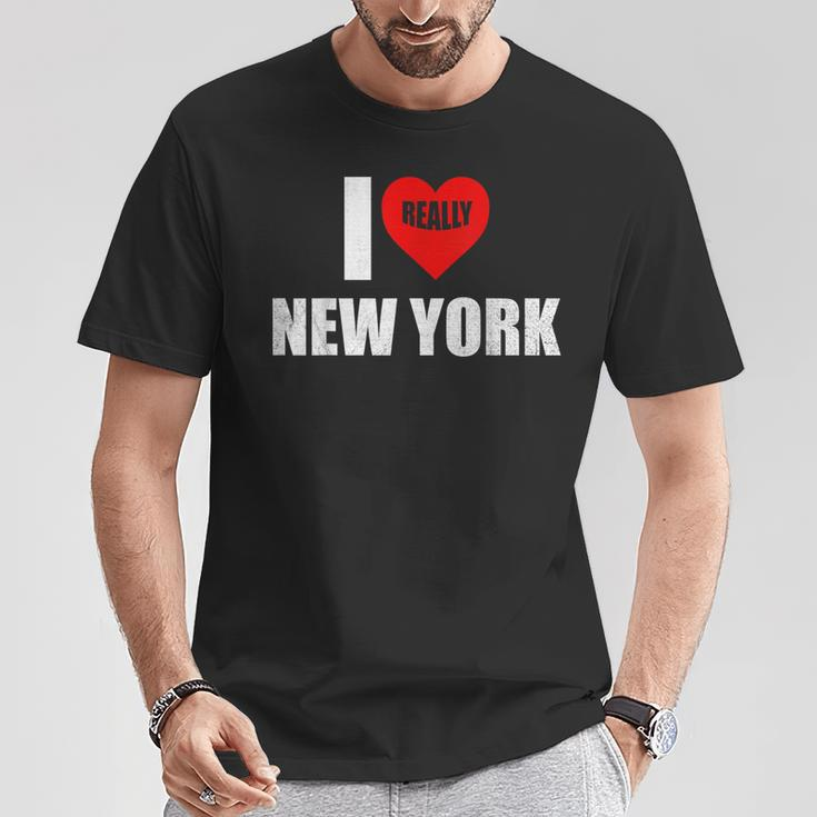 I Really Heart Love Ny Love New York T-Shirt Unique Gifts