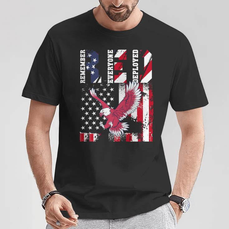 Red Friday Remember Everyone Deployed Patriotic T-Shirt Unique Gifts