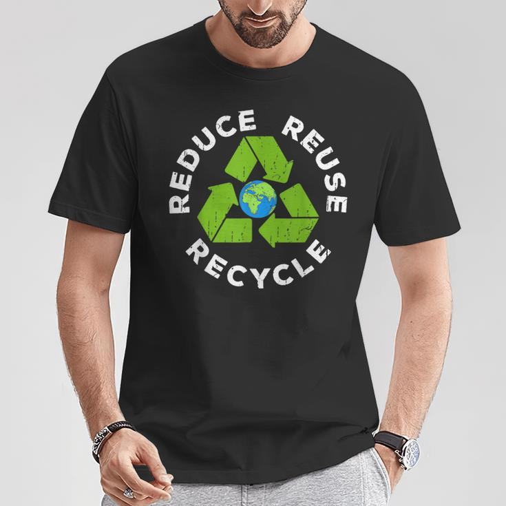 Reduce Reuse Recycle Earth Day 2024 T-Shirt Funny Gifts