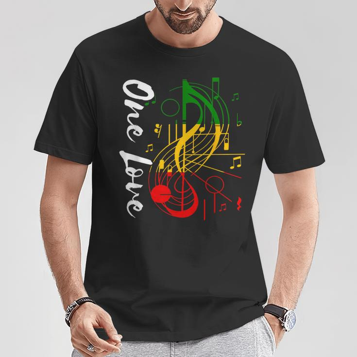 Reggae Rastafari Roots One Love Rastafarian Reggae Music T-Shirt Funny Gifts