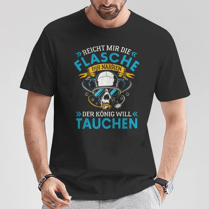 Reicht Mir Die Oxygen Bottle Scuba Diver T-Shirt Lustige Geschenke