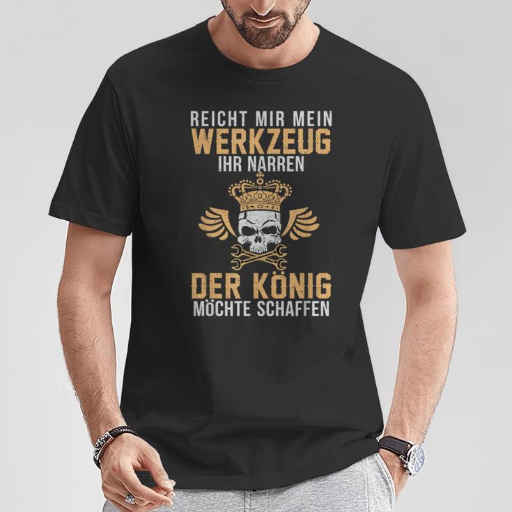 Reicht Mir Mein Werkzeug Ihr Jester Mechatroniker Workshop T-Shirt Lustige Geschenke