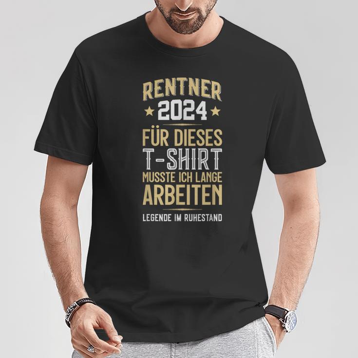 Rentner 2024 Retirement Pension T-Shirt Lustige Geschenke