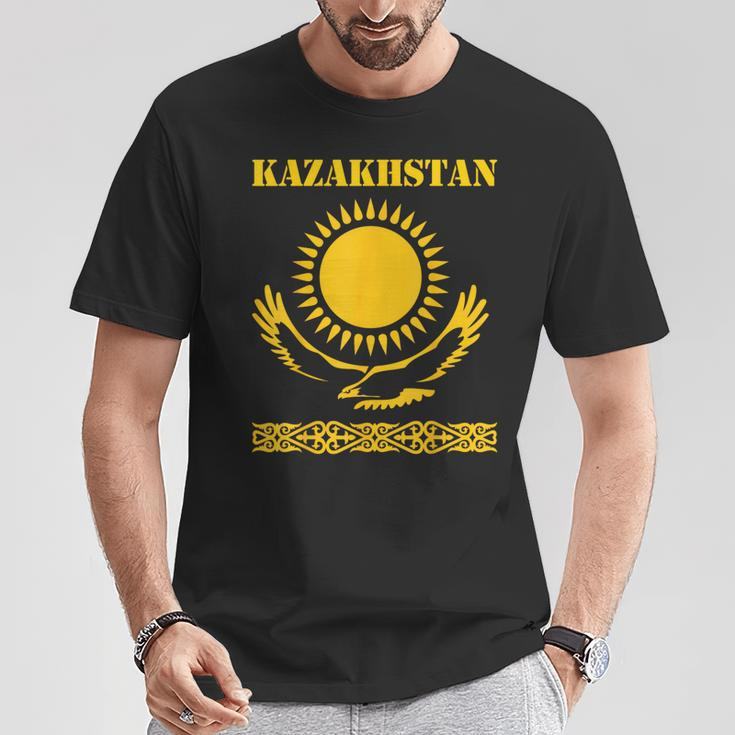 Republic Of Kazakhstan Qazaqstan Kazakhstan Kazakh Flag T-Shirt Lustige Geschenke