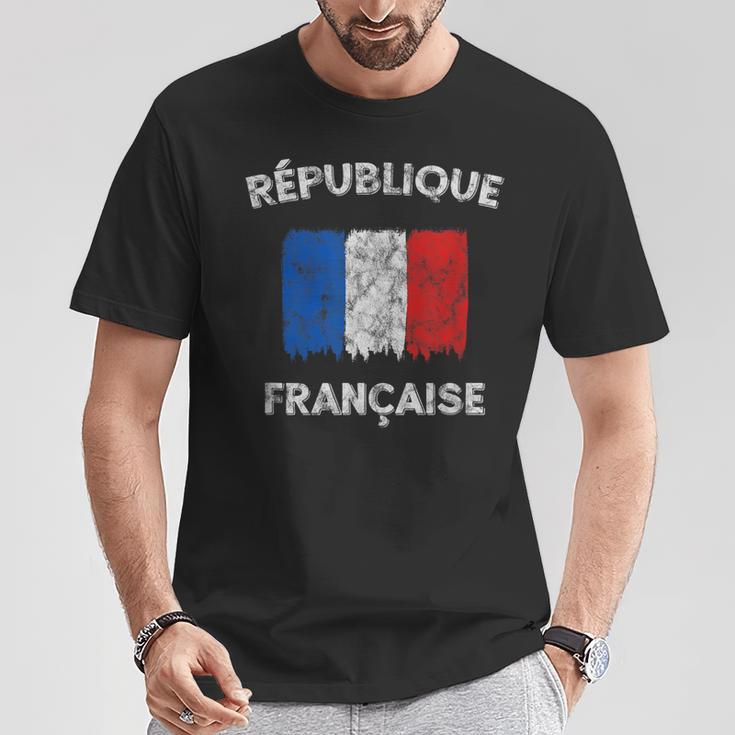 Republique Francaise Vintage French Flag T-Shirt Unique Gifts