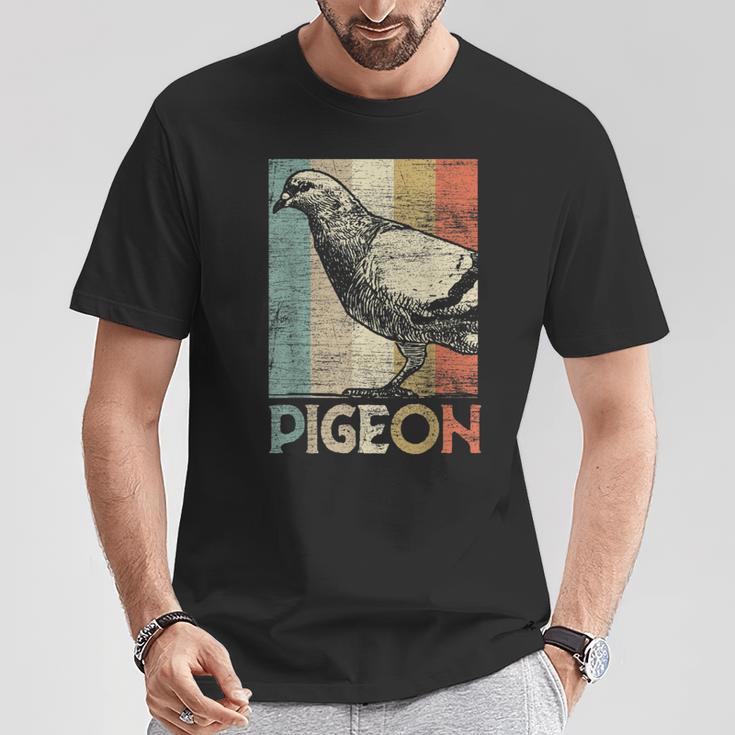 Retro Dove T-Shirt Lustige Geschenke