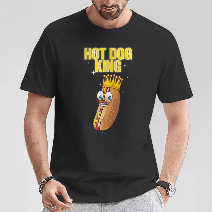 Retro Hot Dog King Hotdog Sausage Wiener Griller T-Shirt Unique Gifts