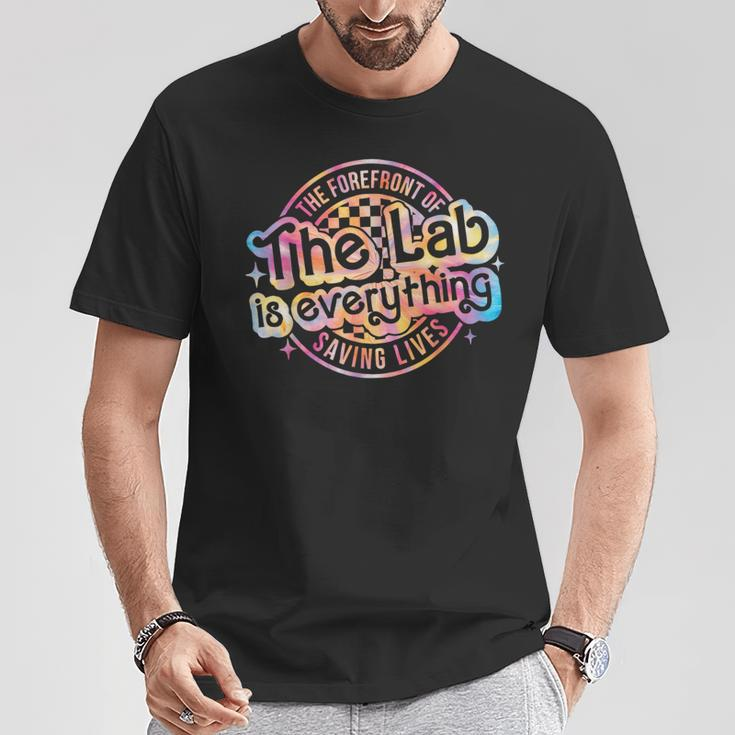 Retro The Lab Is Everything Lab Week 2024 Tie Dye T-Shirt Funny Gifts