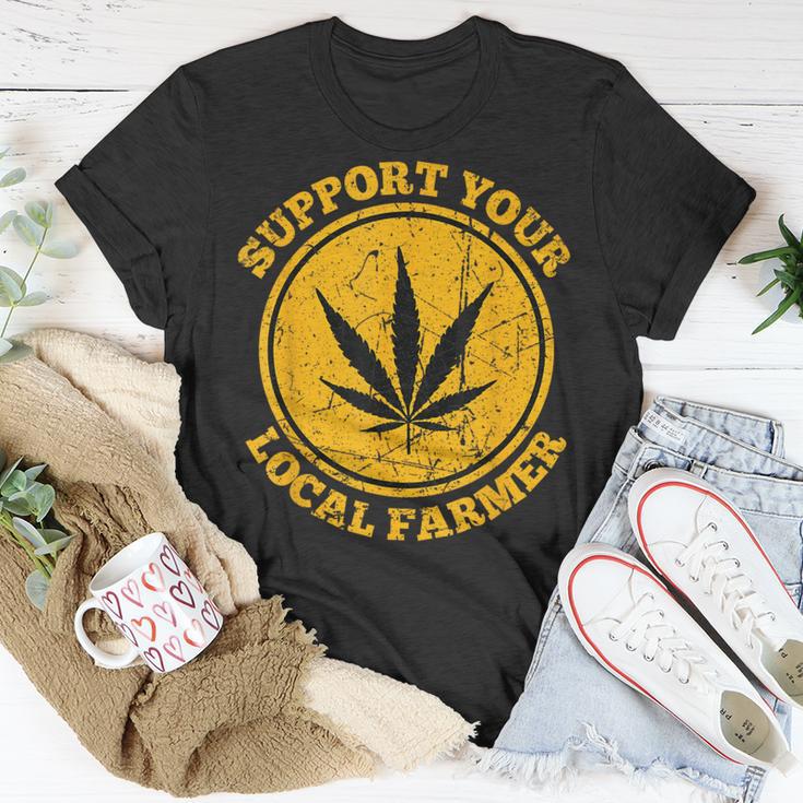 Retro Marijuana Support Your Local Farmer Cannabis Weed 2023 T-Shirt |  Seseable CA