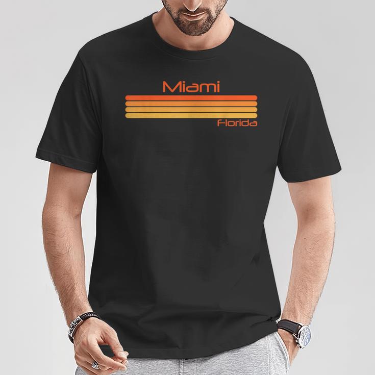 Retro Miami Florida T-Shirt Lustige Geschenke