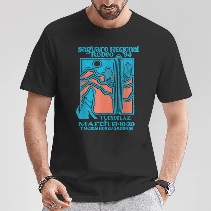 Retro Rodeo Saguaro Tucson Arizona Vintage T-Shirt Unique Gifts