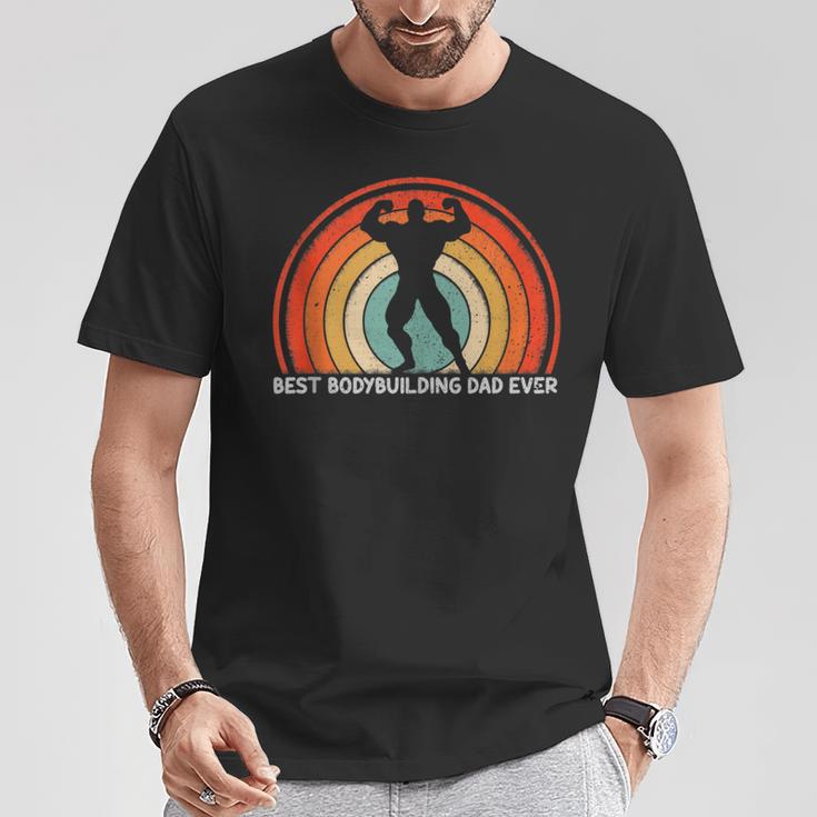 Retro Style Vintage Best Bodybuilding Dad Ever Father's Day T-Shirt Unique Gifts