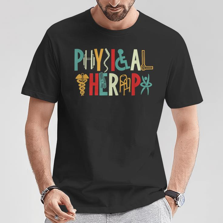 Retro Vintage Physical Therapy Physical Therapist T-Shirt Unique Gifts