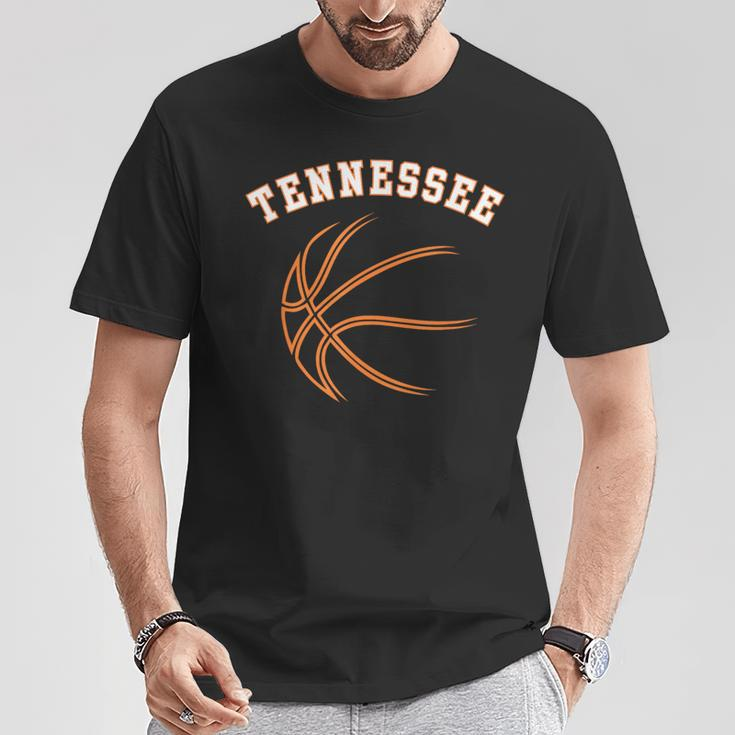 Retro Vintage Usa Tennessee State Basketball Souvenir T-Shirt Funny Gifts