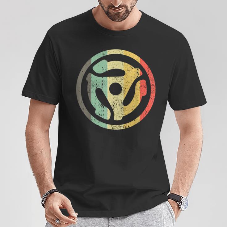 Retro Vinyl Record 45 Rpm Spindle Adapter T-Shirt Unique Gifts