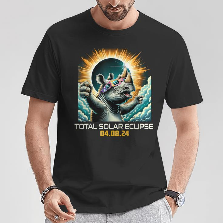 Rhino Selfie Solar Eclipse T-Shirt Unique Gifts