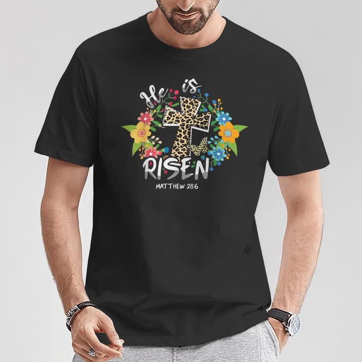 He Is Risen Bible Verse Colorful Easter Is About Jesus T-Shirt Unique Gifts