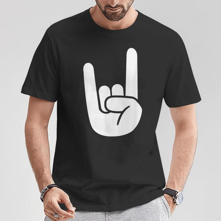 Rock Hand T-Shirt Lustige Geschenke