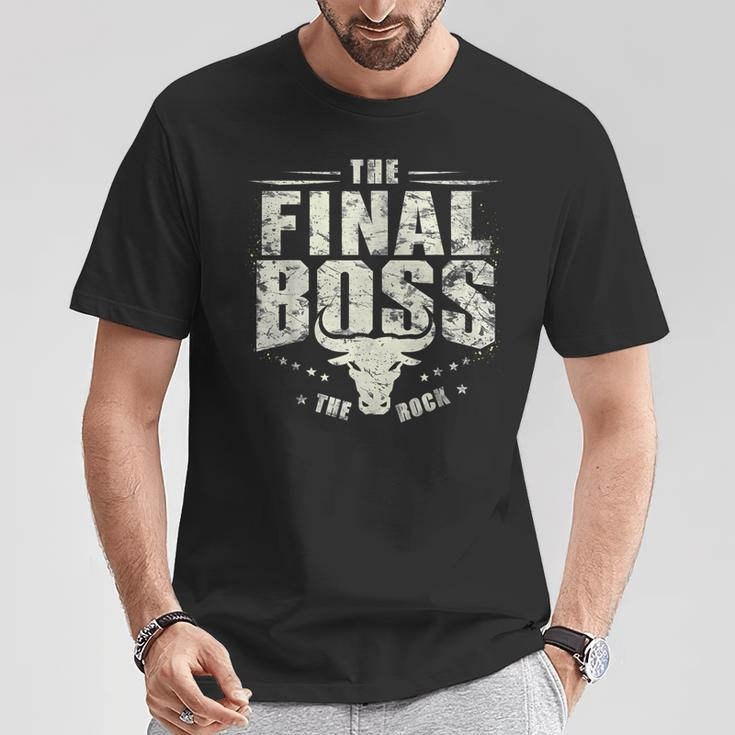 Rock Vintage Music Boss Final White Fun Music Lover T-Shirt Unique Gifts