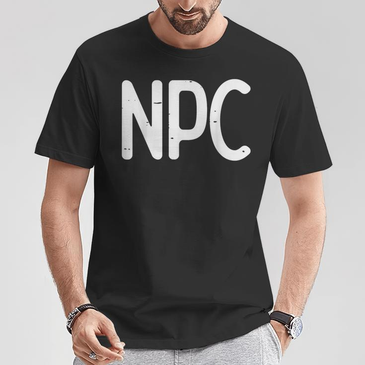Rpg Gamer Npc Non Player Character Boys T-Shirt Unique Gifts