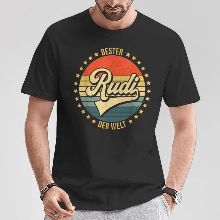 Rudi With Best Rudi Der Welt T-Shirt Lustige Geschenke