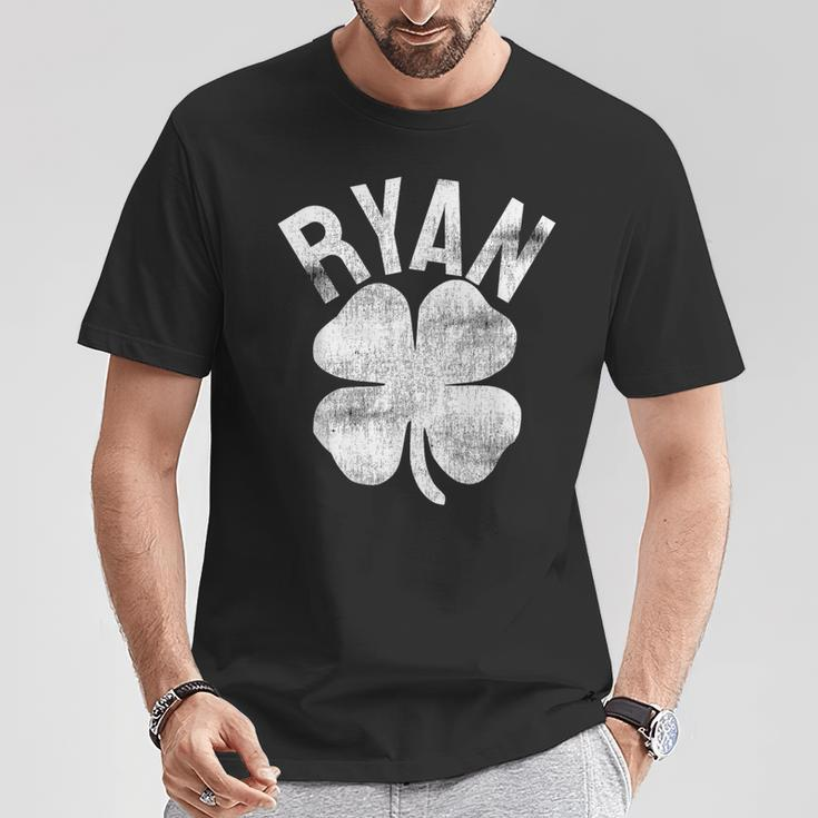 Ryan Family Name Matching St Patrick's Day Irish T-Shirt Funny Gifts
