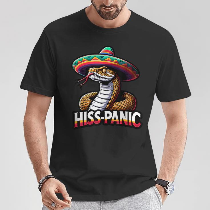Hiss-Panic Mexican Joke Hispanic Jokes Snake Pun T-Shirt Unique Gifts