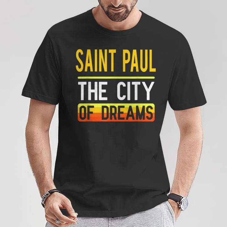 Saint Paul The City Of Dreams Minnesota Souvenir T-Shirt Unique Gifts