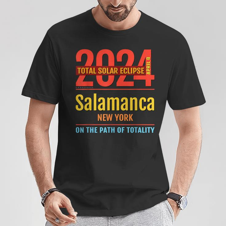 Salamanca New York Ny Total Solar Eclipse 2024 4 T-Shirt Unique Gifts