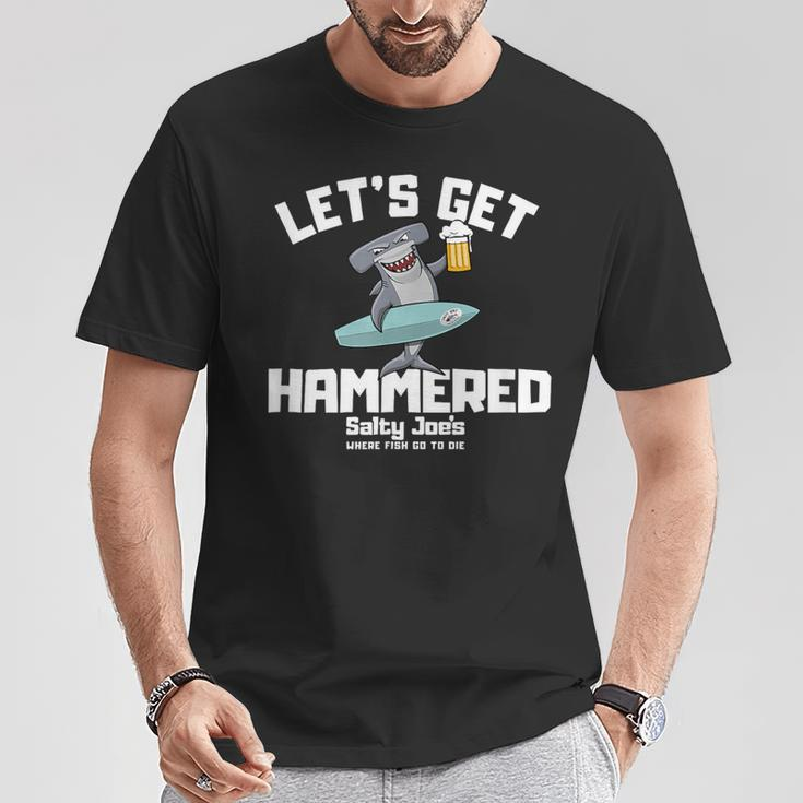 Salty Joes Lets Get Hammered T-Shirt Unique Gifts