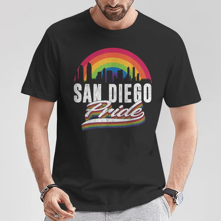 San Diego Pride Lgbt Lesbian Gay Bisexual Rainbow Lgbtq T-Shirt Unique Gifts