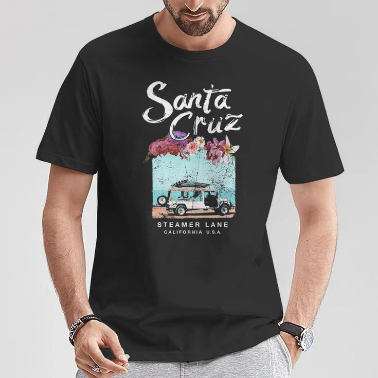Santa Cruz Surf Van Vintage California Surfing T-Shirt Unique Gifts