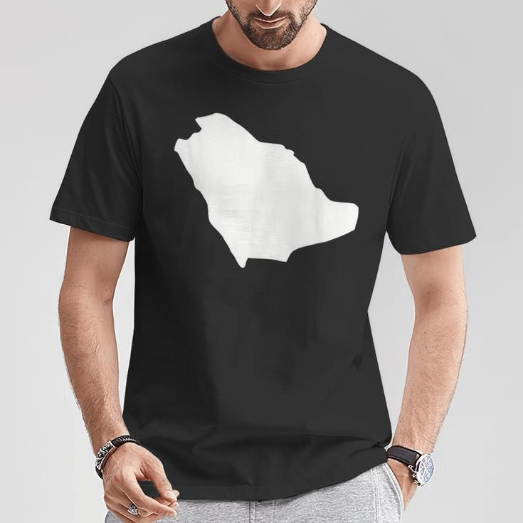 Saudi Arabia Map T-Shirt Unique Gifts