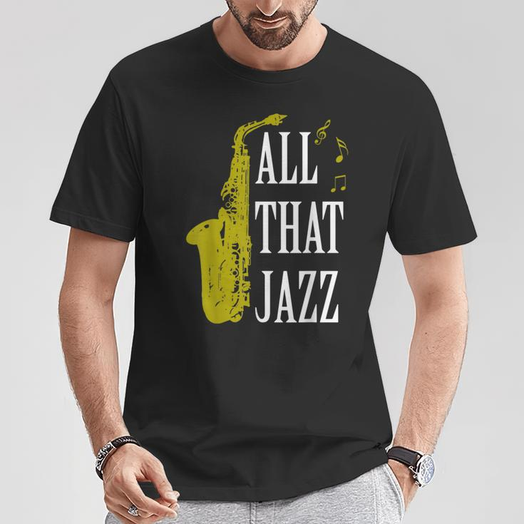 Saxophone Jazz Music Baritone Musical Blues Teacher T-Shirt Unique Gifts