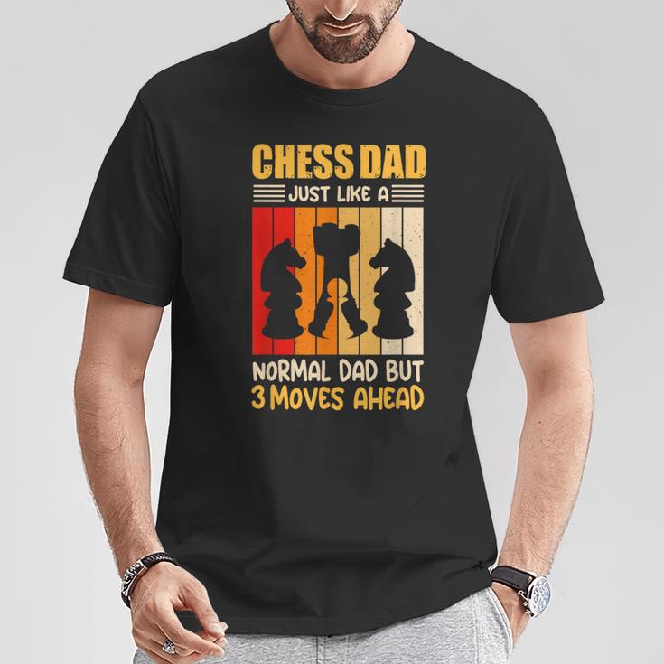 Schach Spielender Vater Schachmeister T-Shirt Lustige Geschenke