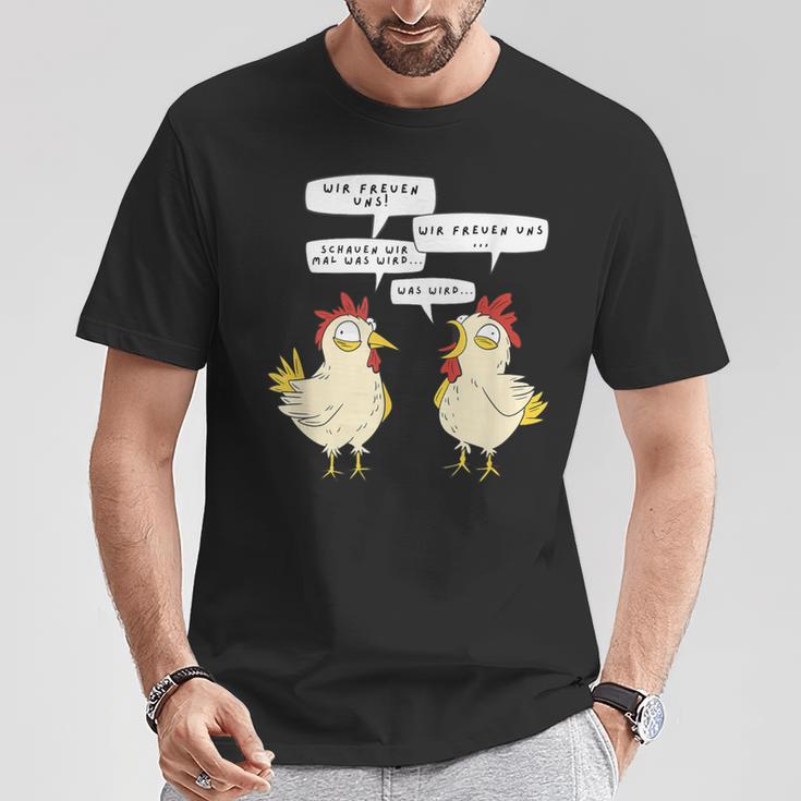 Schauen Wir Mal Was Wird Meme T-Shirt Lustige Geschenke