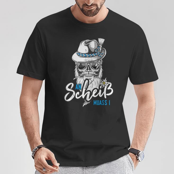 An Scheiß Muass I Trachten Grantler S T-Shirt Lustige Geschenke