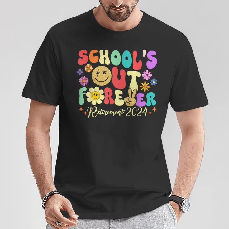School's Out Forever Retirement 2024 Retired Teacher Summer T-Shirt Unique Gifts